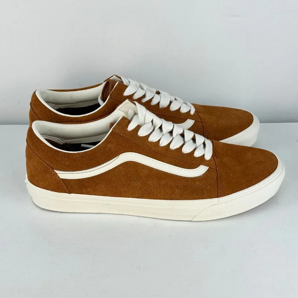 Men's 13 - VANS Old School Low Pig Suede Brown Shoe - 751505
